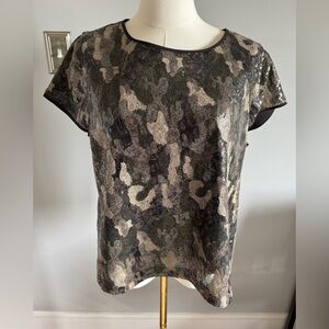 Vince Camuto sequin camo top